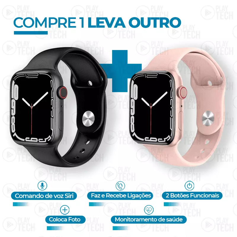 PROMOÇÃO ANA - Relógio Inteligente IWO 15 SERIES 7 - COMPRE 1 LEVE 2 [LANÇAMENTO 2023]