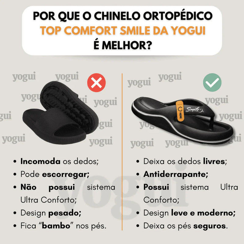 Chinelo Ortopédico Top Comfort Smile Yogui