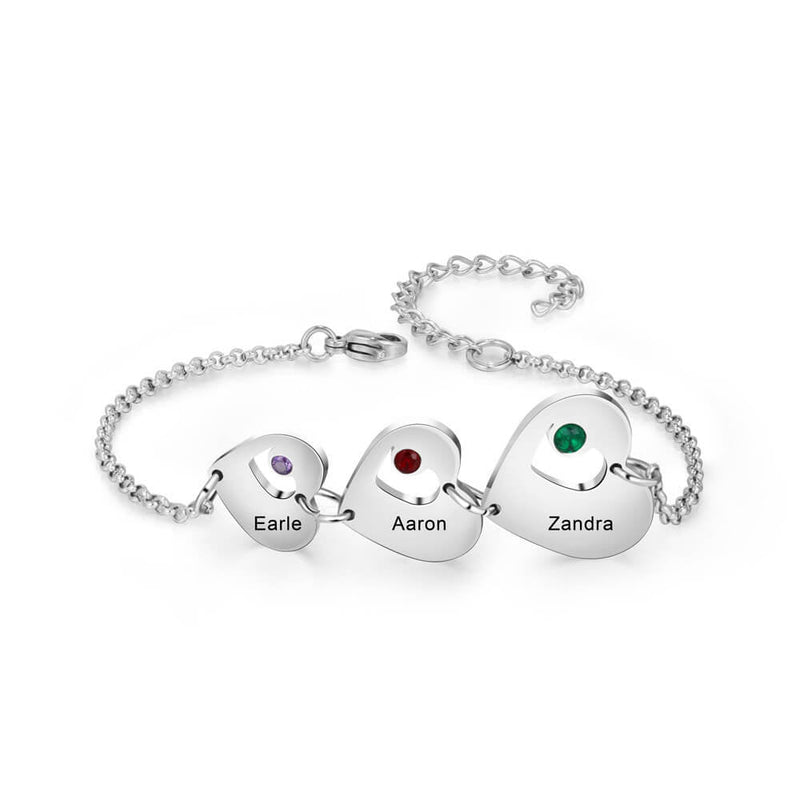 Pulseira de Coração | Nomes Personalizados JesseMade