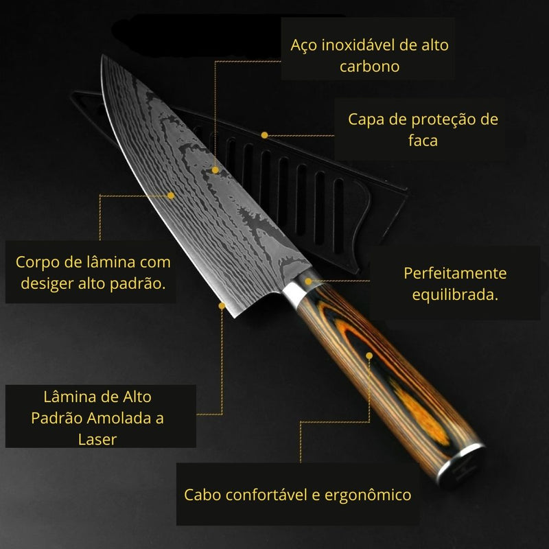 Kit Facas Profissionais Para Churrasco Master BBQ - Compre 2 Leve 3