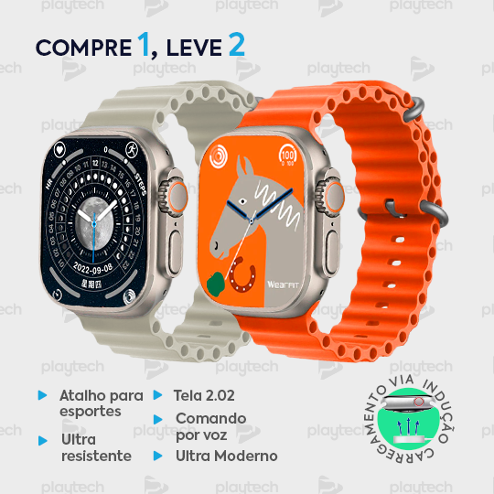 PROMOÇÃO EXLUSIVA FELIPE MUNIZ - IWO 16 Watch Ultra Séries 8 - COMPRE 1 LEVE 2 [Lançamento 2023]