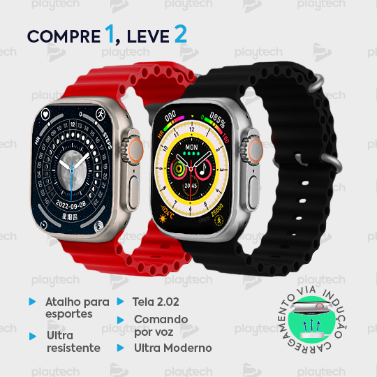 PROMOÇÃO EXLUSIVA FELIPE MUNIZ - IWO 16 Watch Ultra Séries 8 - COMPRE 1 LEVE 2 [Lançamento 2023]