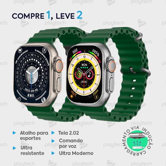 PROMOÇÃO EXLUSIVA FELIPE MUNIZ - IWO 16 Watch Ultra Séries 8 - COMPRE 1 LEVE 2 [Lançamento 2023]