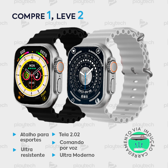 PROMOÇÃO EXLUSIVA FELIPE MUNIZ - IWO 16 Watch Ultra Séries 8 - COMPRE 1 LEVE 2 [Lançamento 2023]