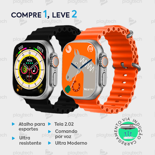 PROMOÇÃO EXLUSIVA FELIPE MUNIZ - IWO 16 Watch Ultra Séries 8 - COMPRE 1 LEVE 2 [Lançamento 2023]