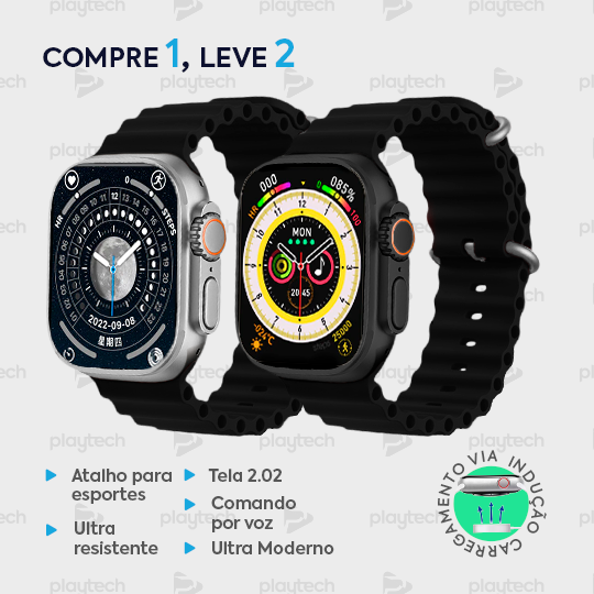 PROMOÇÃO EXLUSIVA FELIPE MUNIZ - IWO 16 Watch Ultra Séries 8 - COMPRE 1 LEVE 2 [Lançamento 2023]