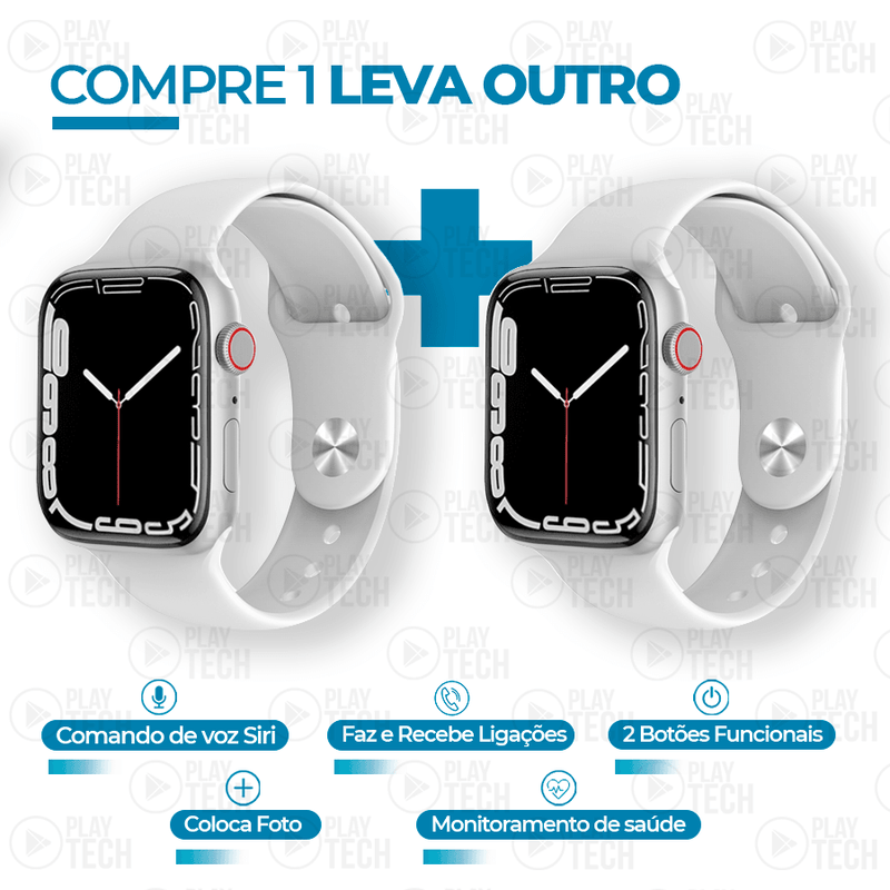 PROMOÇÃO - Relógio Inteligente IWO 16 Lite Séries 8 - COMPRE 1 LEVE 2 [LANÇAMENTO 2023]