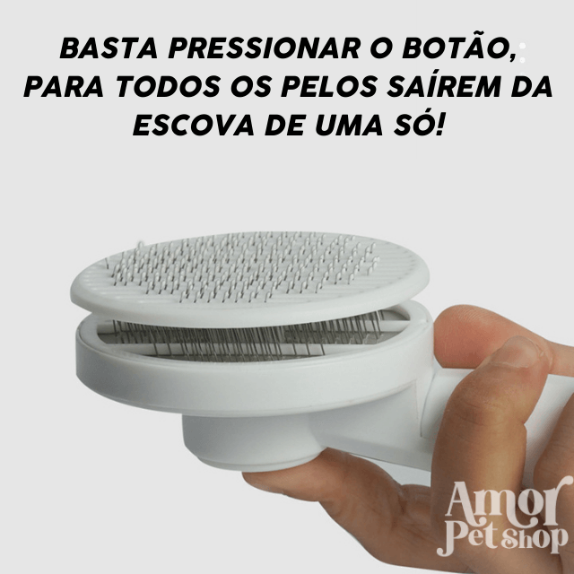 Escova SuperBrush Massageador e Removedora de Pelos para Cães e Gatos