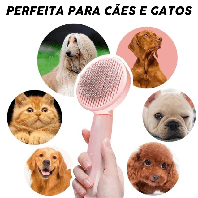 Escova SuperBrush Massageador e Removedora de Pelos para Cães e Gatos