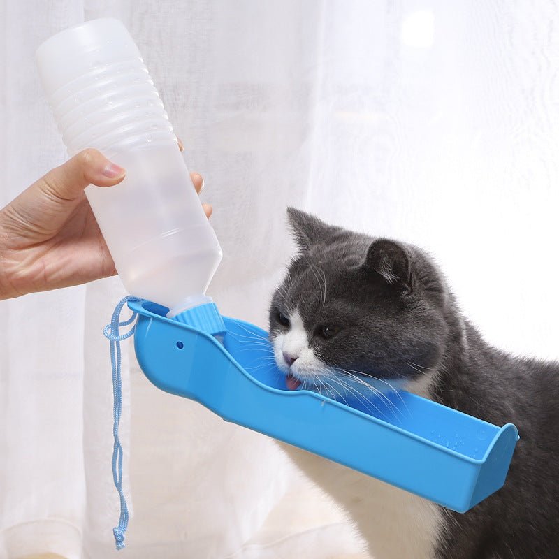 Garrafa Bebedouro para Cães e Gatos H2O Azul