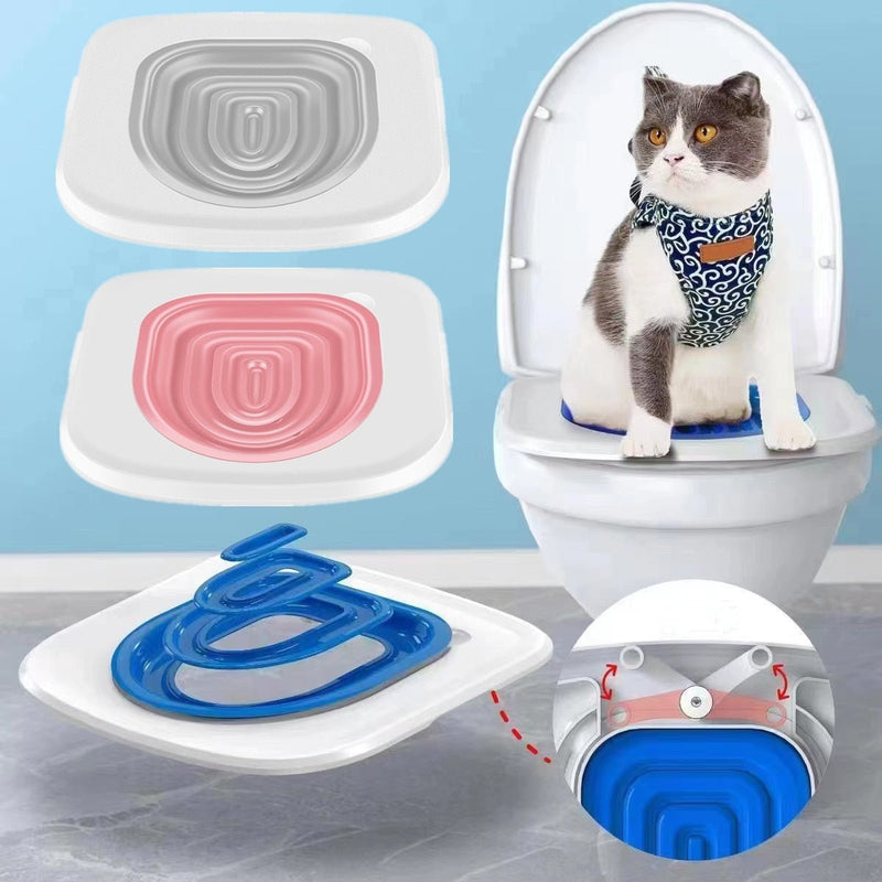 Kit de Treinamento com Assento Sanitário para Gatos